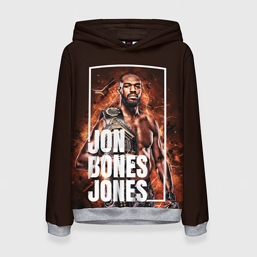 Женская толстовка Jon Jones / 3D-Меланж – фото 1