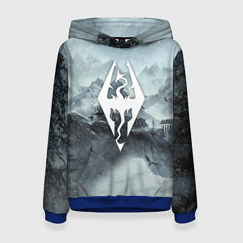 Женская толстовка THE ELDER SCROLLS / 3D-Синий – фото 1