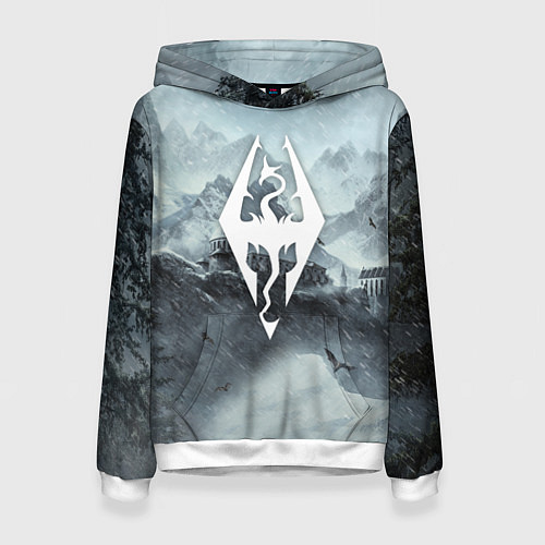 Женская толстовка THE ELDER SCROLLS / 3D-Белый – фото 1