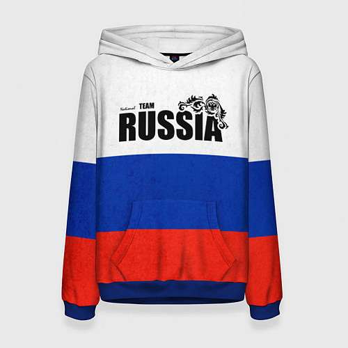 Женская толстовка Russia / 3D-Синий – фото 1