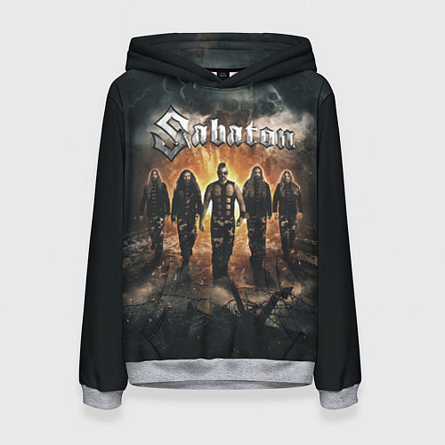 Женская толстовка Sabaton Band / 3D-Меланж – фото 1