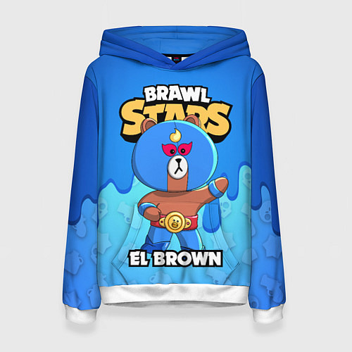 Женская толстовка BRAWL STARS EL BROWN / 3D-Белый – фото 1