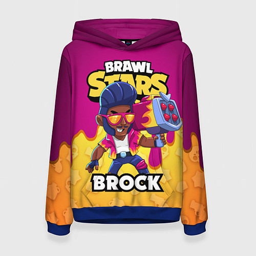 Женская толстовка BRAWL STARS BROCK / 3D-Синий – фото 1