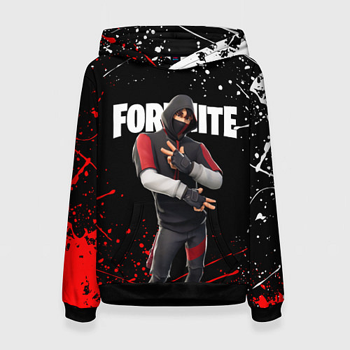 Женская толстовка FORTNITE IKONIK / 3D-Черный – фото 1