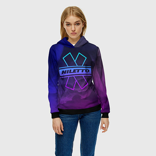Женская толстовка NILETTO / 3D-Черный – фото 3