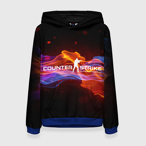 Женская толстовка CSGO / 3D-Синий – фото 1