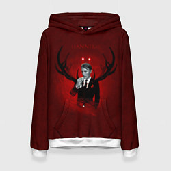 Толстовка-худи женская Hannibal, цвет: 3D-белый