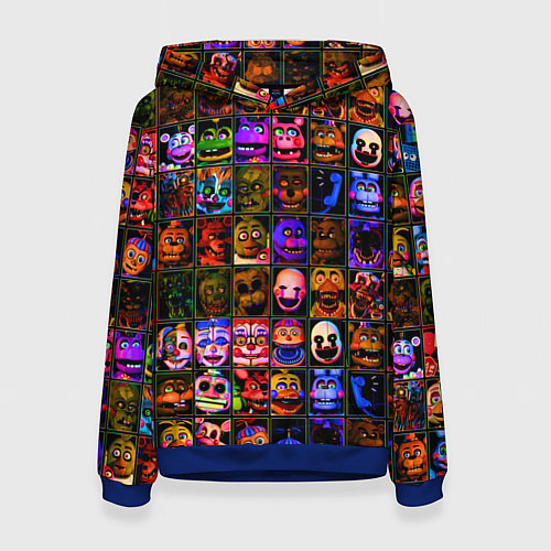 Женская толстовка Five Nights At Freddy's / 3D-Синий – фото 1
