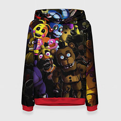 Толстовка-худи женская Five Nights At Freddy's, цвет: 3D-красный