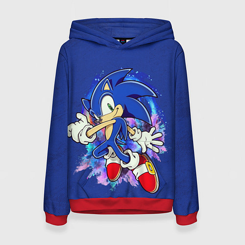 Женская толстовка Sonic / 3D-Красный – фото 1
