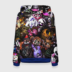 Толстовка-худи женская Five Nights At Freddy's, цвет: 3D-синий