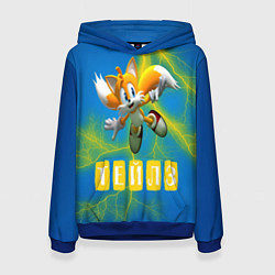 Толстовка-худи женская Sonic - Майлз Тейлз, цвет: 3D-синий