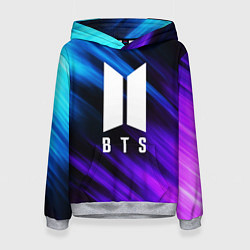 Толстовка-худи женская BTS, цвет: 3D-меланж