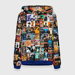 Толстовка-худи женская Постеры фильмов, цвет: 3D-синий