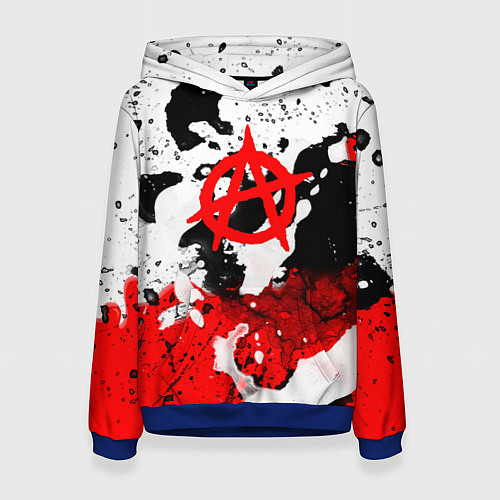 Женская толстовка АНАРХИЯ / 3D-Синий – фото 1