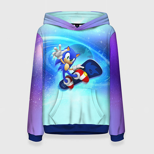 Женская толстовка Соник / 3D-Синий – фото 1