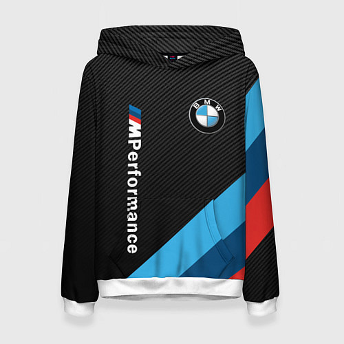 Женская толстовка BMW M PERFORMANCE / 3D-Белый – фото 1