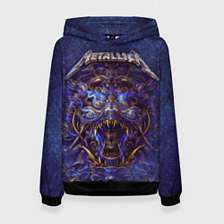 Толстовка-худи женская Metallica, цвет: 3D-черный