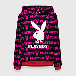 Толстовка-худи женская PLAYBOY, цвет: 3D-красный