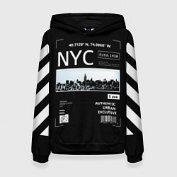 Толстовка-худи женская Off-White: NYC, цвет: 3D-черный