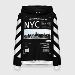 Толстовка-худи женская Off-White: NYC, цвет: 3D-белый