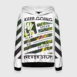 Толстовка-худи женская Off-White: Keep Going, цвет: 3D-черный