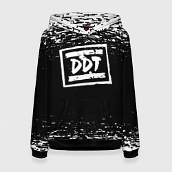 Толстовка-худи женская ДДТ, цвет: 3D-черный