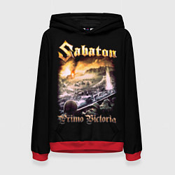 Толстовка-худи женская SABATON, цвет: 3D-красный