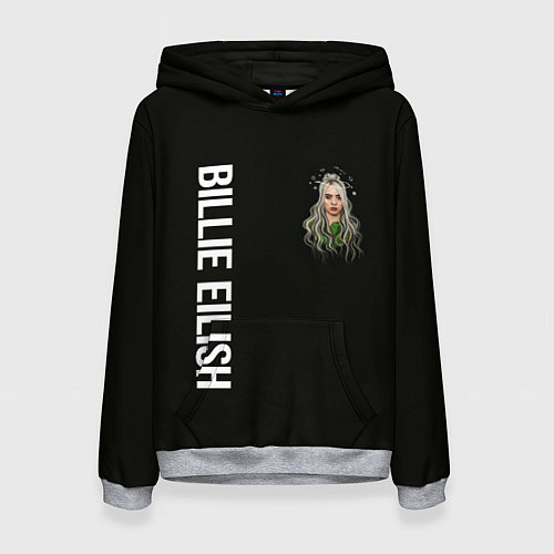 Женская толстовка BILLIE EILISH / 3D-Меланж – фото 1