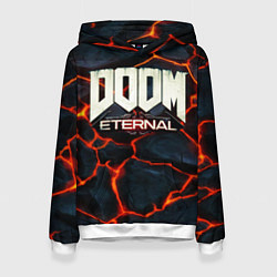 Толстовка-худи женская DOOM: ETERNAL, цвет: 3D-белый