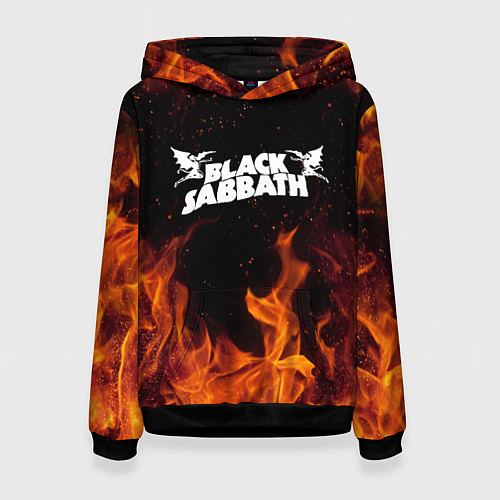 Женская толстовка Black Sabbath / 3D-Черный – фото 1