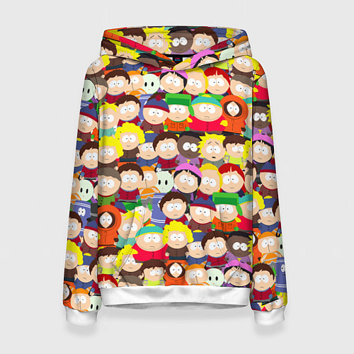 Женская толстовка ЮЖНЫЙ ПАРК / 3D-Белый – фото 1