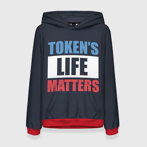 Женская толстовка TOKENS LIFE MATTERS / 3D-Красный – фото 1