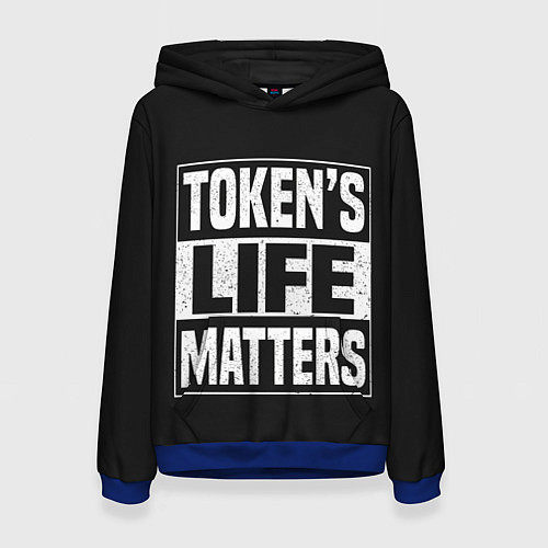 Женская толстовка TOKENS LIFE MATTERS / 3D-Синий – фото 1