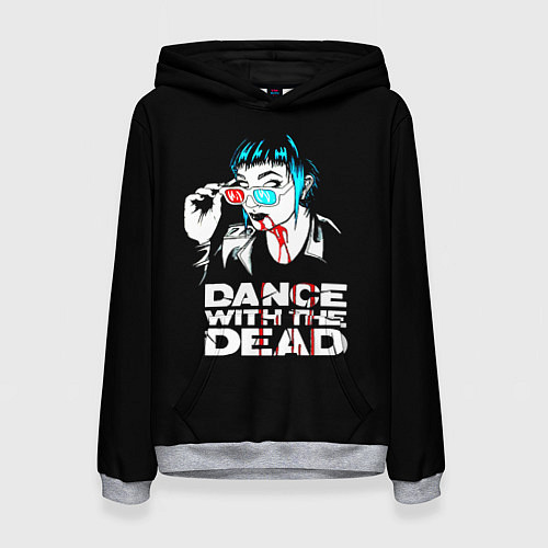 Женская толстовка Dance with the dead / 3D-Меланж – фото 1