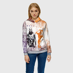 Толстовка-худи женская Half life attack, цвет: 3D-меланж — фото 2