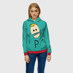 Толстовка-худи женская South Park Филипп Косплей, цвет: 3D-красный — фото 2