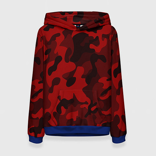 Женская толстовка RED MILITARY / 3D-Синий – фото 1