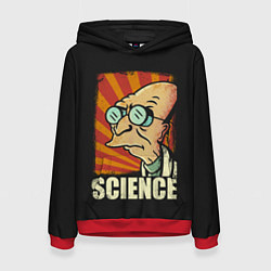 Толстовка-худи женская Futurama Science, цвет: 3D-красный