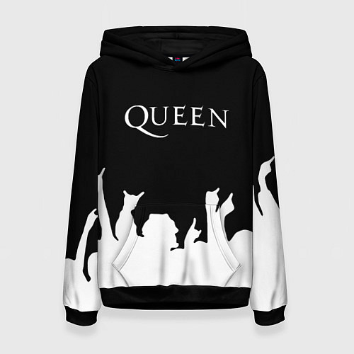 Женская толстовка QUEEN / 3D-Черный – фото 1