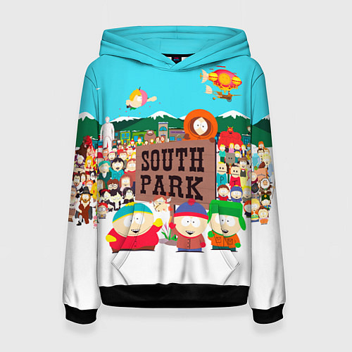 Женская толстовка South Park / 3D-Черный – фото 1