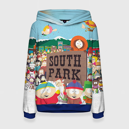 Женская толстовка Южный Парк / 3D-Синий – фото 1