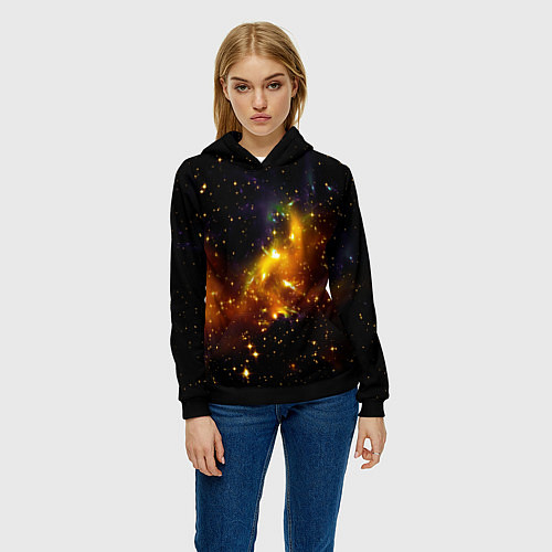 Женская толстовка STARS / 3D-Черный – фото 3
