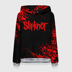 Толстовка-худи женская SLIPKNOT, цвет: 3D-меланж