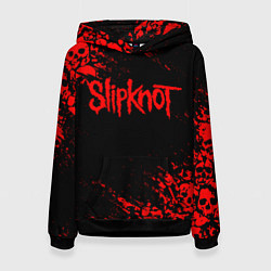 Толстовка-худи женская SLIPKNOT, цвет: 3D-черный