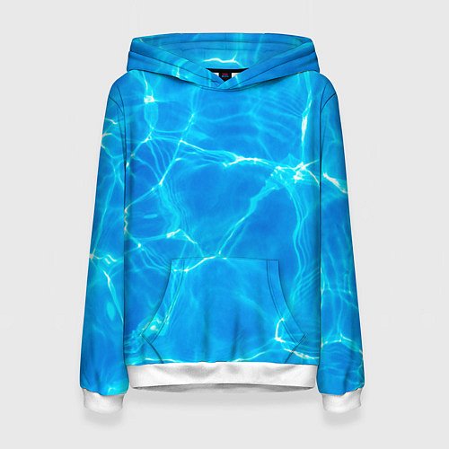 Женская толстовка Вода / 3D-Белый – фото 1