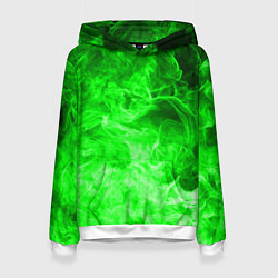 Женская толстовка ОГОНЬ GREEN NEON