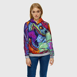 Толстовка-худи женская HYPERBEAST, цвет: 3D-меланж — фото 2