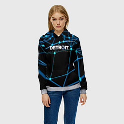 Толстовка-худи женская Detroit:Become Human, цвет: 3D-меланж — фото 2