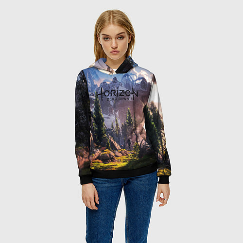 Женская толстовка Horizon Zero Dawn / 3D-Черный – фото 3